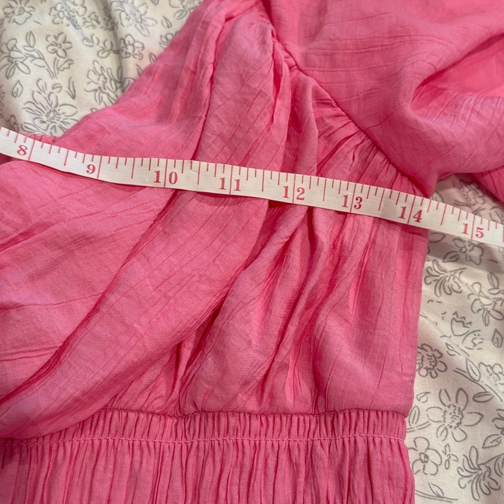 Abercrombie & Fitch Organza Tiered Pink Mini Dress Size Medium‎ Tall - Picture 10 of 10